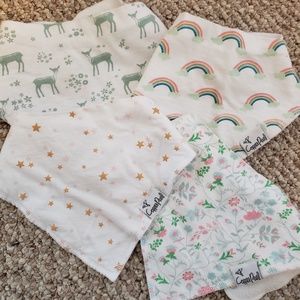 Copper Pearl bandana bibs lot of 4